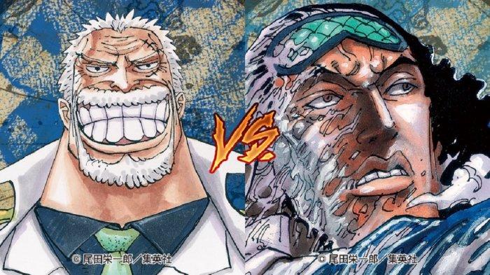 Monkey D Garp vs Aokiji: Pertarungan Garp melawan Aokiki alias Kuzan di Pulau Hachinosu dalam One Piece
