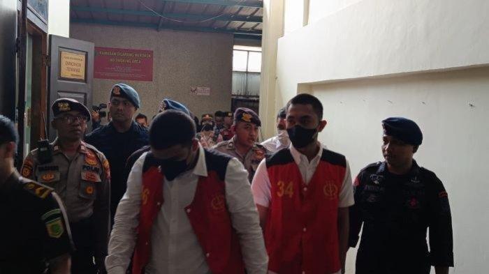 Penampakan Shane Lukas dan Mario Dandy yang menghadiri persidangan kedua yang diadakan pada Senin (6/6/2023).