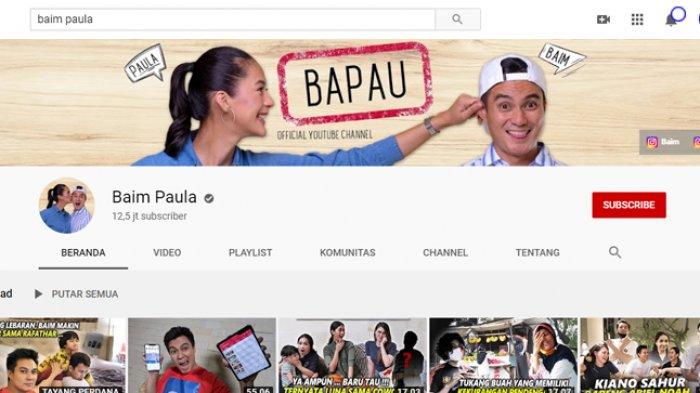 Youtubenya baim paulaaaa 1