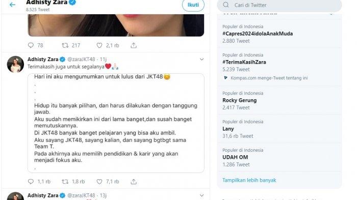 zara jkt48 mundur