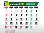 Kalender Jawa Januari 2025, Lengkap dengan Weton dan Neptu