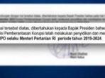 Surat Penetapan Menteri Syahrul Limpo Jadi Tersangka oleh KPK Bocor di Media Sosial