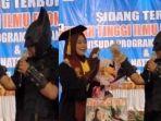 Viral 'Batman' Temani Istrinya Wisuda di Solo, Begini Aksinya