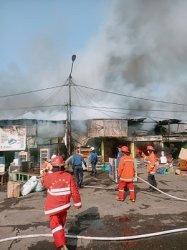 Tabung Gas Bocor, 16 Kios di Terminal Bekasi Hangus Terbakar