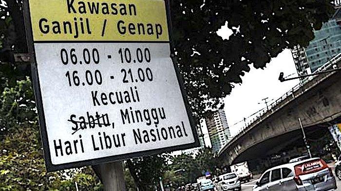 25 Jalan Kena Ganjil Genap Jakarta Kamis Ini, Cek Daftarnya
