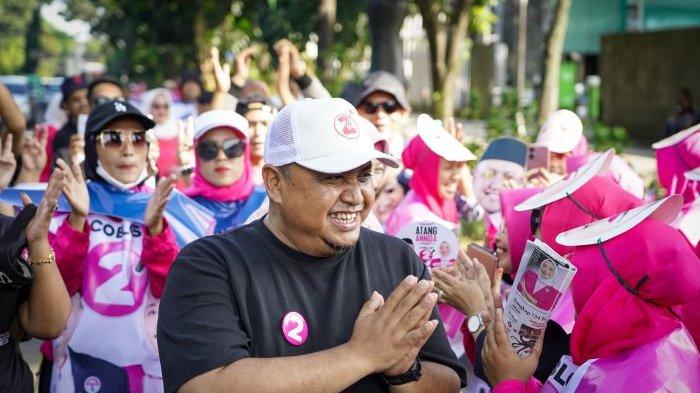 Flashmob Cara Unik Atang-Annida Sapa Masyarakat di Hari Terakhir Kampanye di Pilkada Bogor 2024