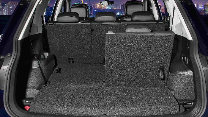 Baris ketiga dan bagasi VW Tiguan Allspace