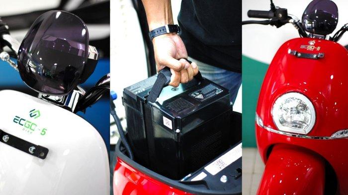 Disubsidi Pemerintah dan Bersertifikasi TKDN, Harga OTR Baterai Motor Listrik ECGO 5 Rp9,9 Juta