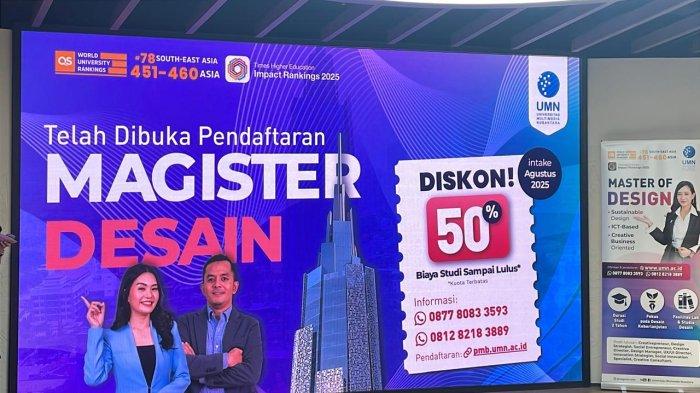 UMN Diskon 50 Persen Biaya Kuliah Sampai Lulus untuk Batch 1 Magister Desain, Ini Persyaratannya