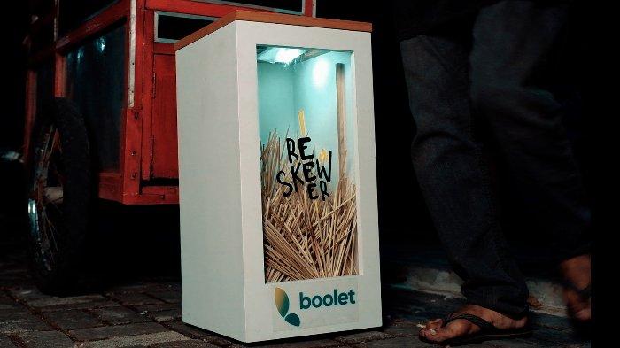 Boolet Luncurkan Re- Skewer, Ajak Pedagang Sate Kumpulkan Tusuk Sate Bekas untuk di Daur Ulang
