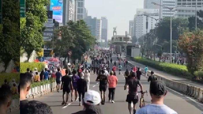 Begini Suasana CFD Jakarta Pasca Unjuk Rasa, Warga Tetap Santai Olahraga