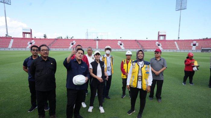 Piala Dunia U-20 2023: Tinjau Stadion Wayan Dipta, Erick Thohir Sebut Persiapan Bali Berjalan Baik