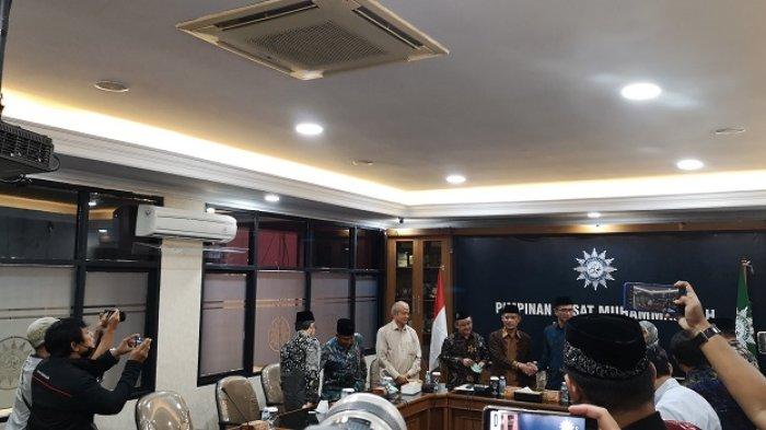 KPU RI dan PP Muhammadiyah Bertemu, Haedar Nashir: Salaman, Artinya Pemilu Jadi