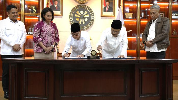 Nota Kesepahaman Kemensos–P2MI Sinergikan Sekolah Rakyat untuk Calon Pekerja Migran