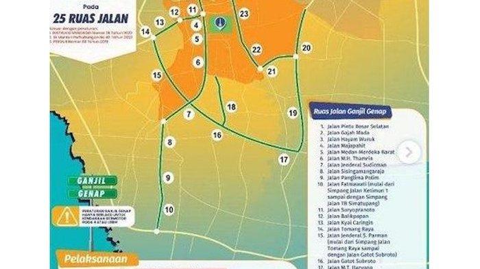 Mengingatkan Ada 25 Jalur Ganjil Genap Jakarta Kamis 30 Oktober 2025