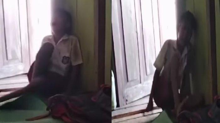 Anak SD Menangis karena Diminta Berhenti Sekolah oleh Ayahnya yang Lumpuh, Netizen Open Donasi