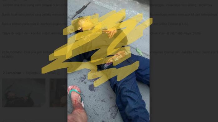 PEMUDA TEWAS DITUSUK - Dua pemuda menjadi korban penusukan di