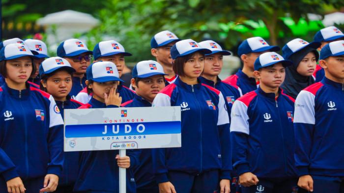Pelepasan sejumlah atlet Judo Kontingen Kota Bogor