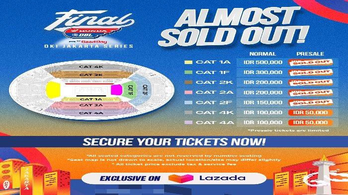 Tiket Final DBL Seri DKI Jakarta di Indonesia Arena Nyaris Ludes Terjual, Sisakan Dua Kategori Tiket