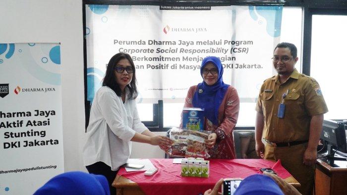 Dharma Jaya Gandeng Dinkes DKI Bagikan Makanan Bergizi untuk Tangani Stunting
