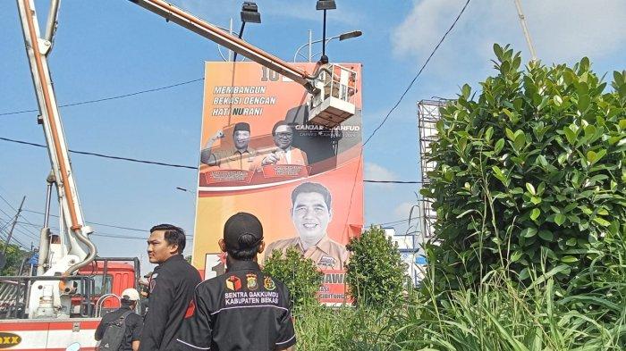 Memasuki Masa Tenang, Bawaslu Kabupaten Bekasi Tertibkan 184.000 APK Pemilu 2024