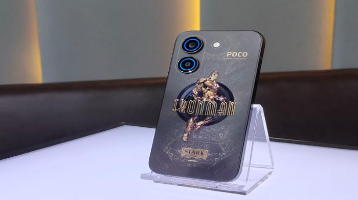 Ponsel POCO X8 Pro Iron Man Edition diperkenalkan saat momen peluncuran POCO X Pro Series yakni POCO X8 Pro Max, POCO X8 Pro, hingga POCO X8 Pro Iron Man Edition di The Glitz, Kuningan, Jakarta, Kamis (2/4/2026). 