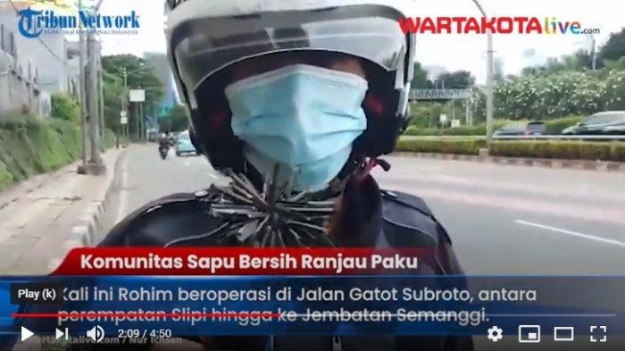 VIDEO Selama Pandemi Komunitas Sapu Bersih Ranjau Paku Kumpulkan 150 Kilogram Paku dari Jalanan