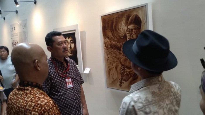 Masih Berlangsung, Komunitas Coffee Painter Pameran 40 Lukisan Media Kopi di Museum Basoeki Abdullah