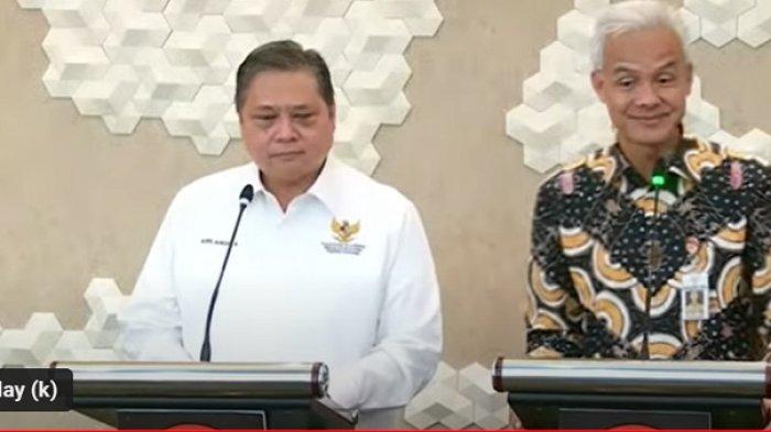 Sambil Makan Pecel Ganjar Pranowo Bertemu Airlangga Hartarto, Bahas Apa Aja?