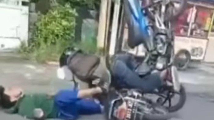Naik Motor Gaya-gayaan, Remaja Ini Tabrak Pengendara Lain
