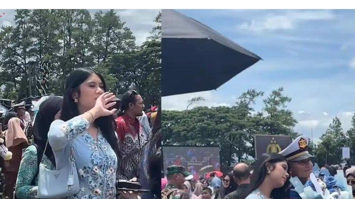ALMIRA DAN RIZKY - Almira putri Agus Yudhoyono menyemangati Rizky Bantayan yang baru saja lolos di akademi polisi