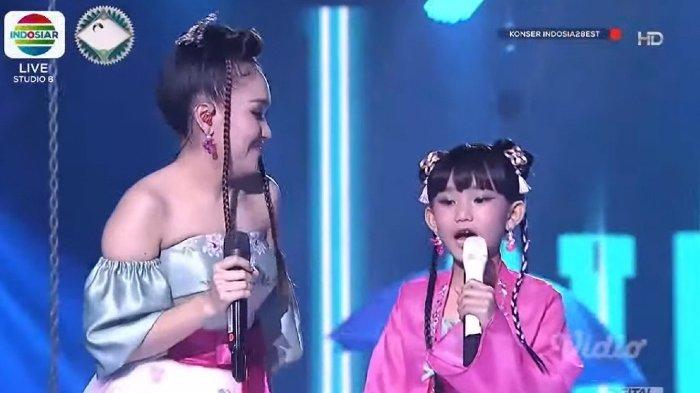 Ayu Ting Ting Ajak Duet Bilqis Nyanyikan Strawberry Cake di Konser Perayaan Ulang Tahun Indosiar