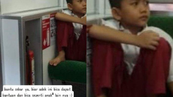 VIRAL Kisah Bocah SD Tak Pakai Sepatu Naik KRL: Saya Enggak Punya Sepatu, Enggak Dikasih Uang Jajan