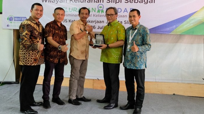 Kelurahan Slipi Dinobatkan Sebagai Kelurahan Sadar Jaminan Sosial Ketenagakerjaan