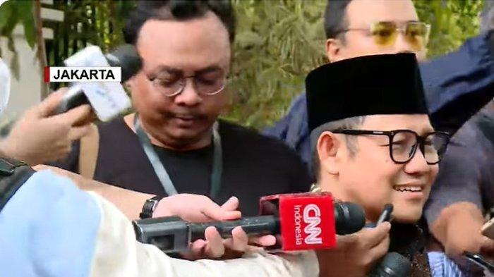 Momen Senyum Lebar Cak Imin Ikut Merapat ke Rumah Prabowo Susul Calon Menteri