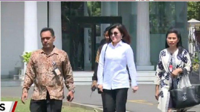 Bupati Minahasa Selatan Christiany Eugenia Paruntu calon menteri Jokowi datangi Istana Kepresidenan, Senin (21/10/2019)