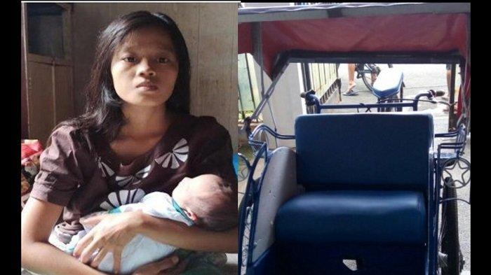 Dinda, Perempuan Berusia 18 Tahun Melahirkan Anak Ketiga di Becak Saat Hujan Deras, Berikut Kisahnya