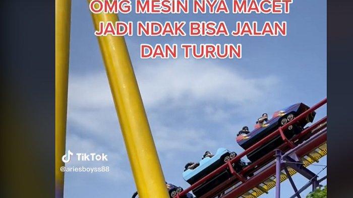 Kepanikan Pengunjung Saat Kereta Wahana Halilintar di Dufan Ancol Berhenti Mendadak Saat Menanjak