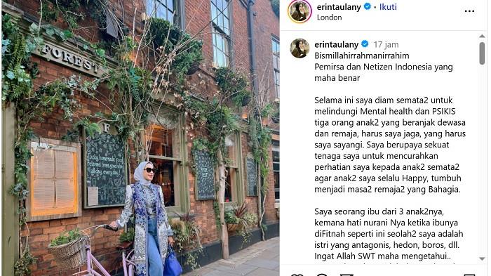 Diserang Isu Istri Hedon, Erin Wartia Siap Ungkap Bukti Pengkhianatan Andre Taulany
