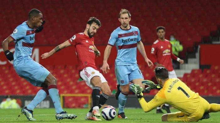 Sedang Berlangsung Babak Kedua, Manchester United vs West Ham 1-0, Gol Bunuh Diri Craig Dawson