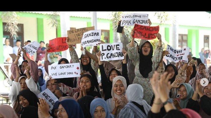 Ganjar Pranowo Hadiri Halalbihalal dan Silaturahmi ke Ponpes, Jember, Santri Sambut Dengan Antusias