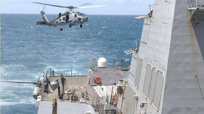 Kapal Perang AS Melintas di Selat Taiwan, China Langsung Kirim Kapal Berpeluru Kendali