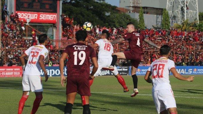 Laga final Piala Indonesia 2019, PSM Makassar vs Persija Jakarta di Stadion Mattoangin, Selasa (6/8/2019).