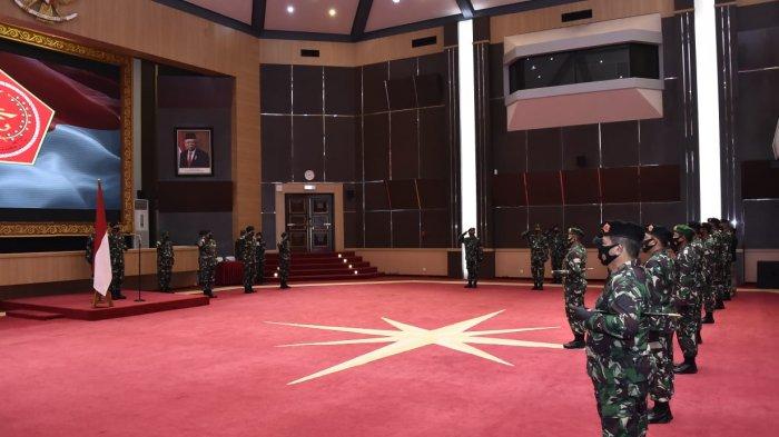 Panglima TNI Menerima Laporan Kenaikan Pangkat oleh 20 Perwira Tinggi TNI
