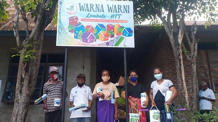 Program Warna-Warni Kembali Warnai 13 Desa di Lembata yang Rusak Akibat Siklon Tropis Seroja di NTT