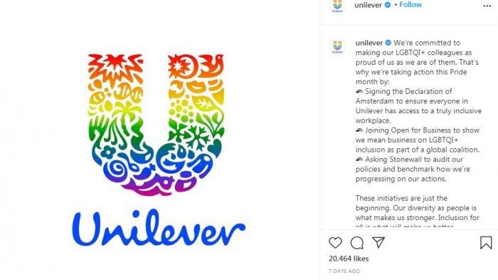 Dicap Mendukung LGBT Terkait Logo Terbarunya, Begini Tanggapan Pihak Unilever Indonesia