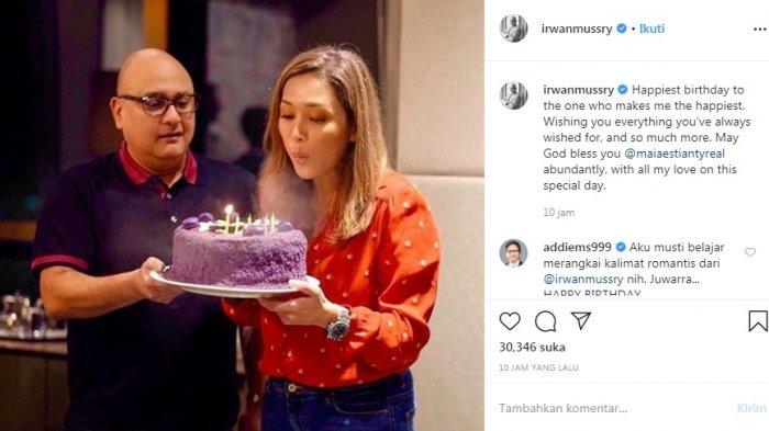 Maia Estianty Ulang Tahun, Hadiahnya Jam Tangan Emas Bertabur Berlian dari Suami Kaya Rayanya