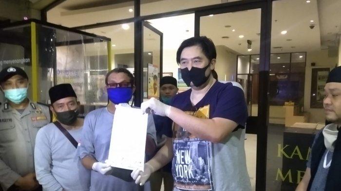 Mediasi warga Warakas dan donatur nasi bungkus di Polres Metro Jakarta Utara Minggu (26/4/2020) 