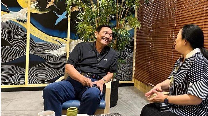 Momen Opung Luhut Bertemu dan Dengarkan Curhatan Puan Maharani