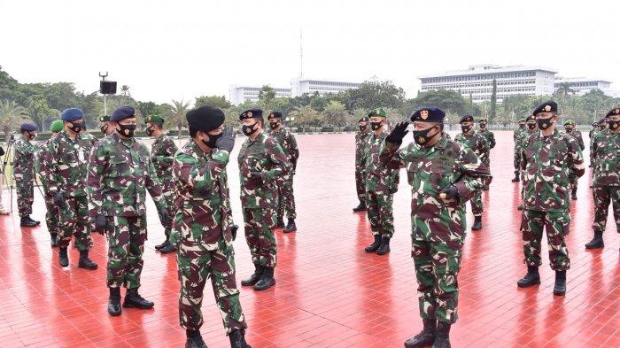 Panglima TNI Terima Laporan Kenaikan Pangkat Puluhan Pati TNI